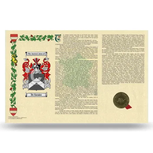 De fornier Armorial History Landscape Style