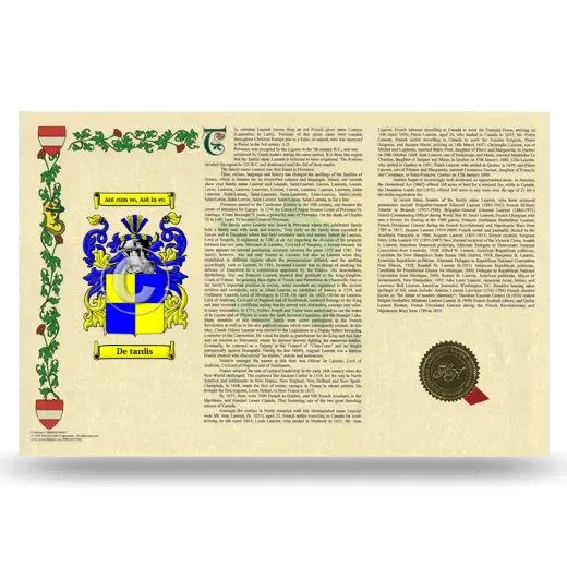 De tardis Armorial History Landscape Style