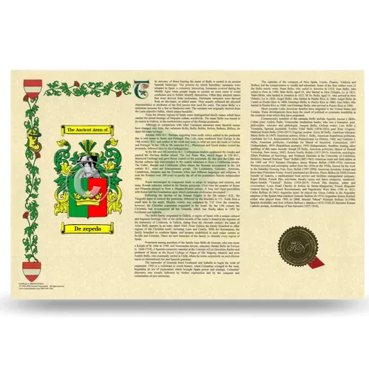 De zepeda Armorial History Landscape Style