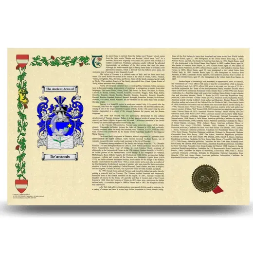 De'antonis Armorial History Landscape Style