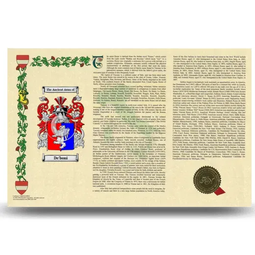 De'boni Armorial History Landscape Style