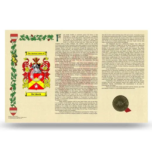 De'clerck Armorial History Landscape Style