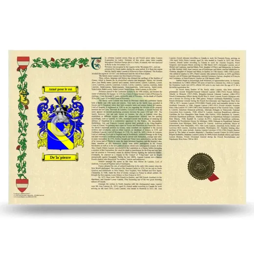 De'la'pierre Armorial History Landscape Style
