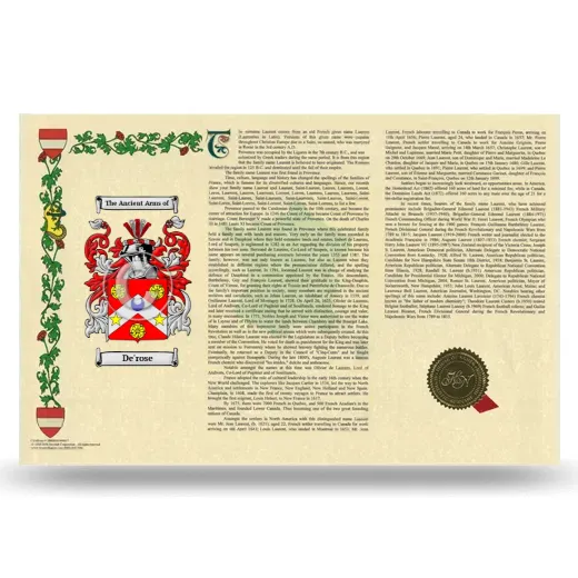 De'rose Armorial History Landscape Style