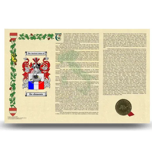 De-clemente Armorial History Landscape Style