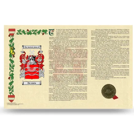 De-costa Armorial History Landscape Style