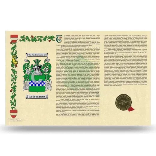 De-la-marque Armorial History Landscape Style