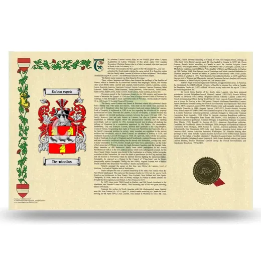De-nicolas Armorial History Landscape Style