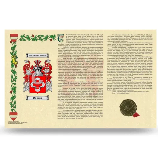 De-sosa Armorial History Landscape Style