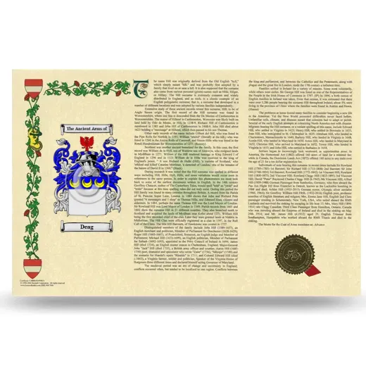 Deag Armorial History Landscape Style