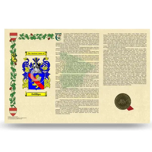 Defillipo Armorial History Landscape Style