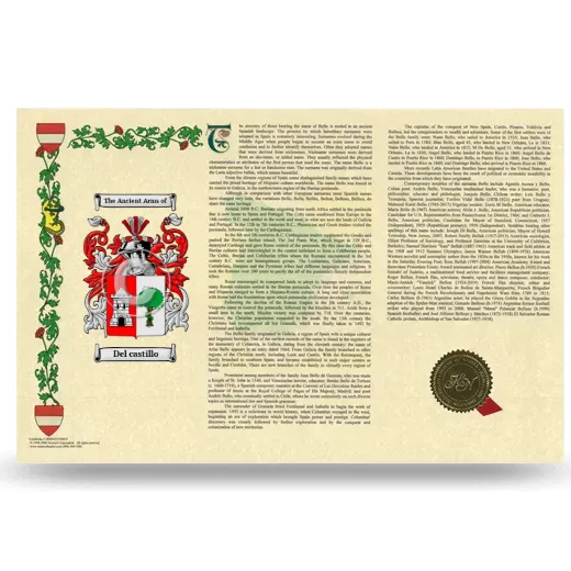 Del castillo Armorial History Landscape Style