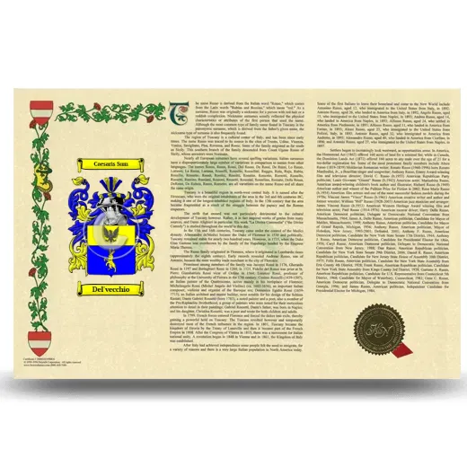 Del'vecchio Armorial History Landscape Style
