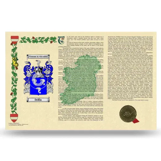 Delfín Armorial History Landscape Style