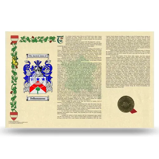 Delhommeau Armorial History Landscape Style