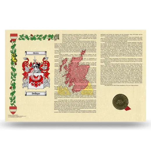 Dellape Armorial History Landscape Style