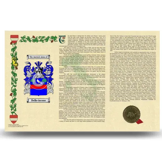 Dello-iacono Armorial History Landscape Style