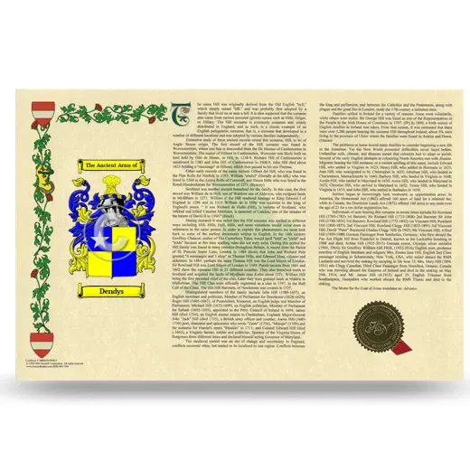 Dendys Armorial History Landscape Style