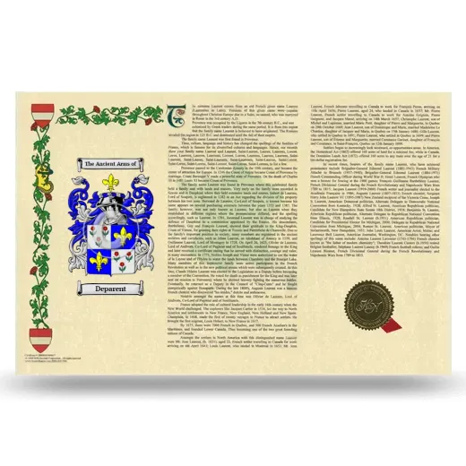 Deparent Armorial History Landscape Style