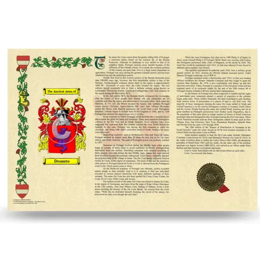Desanto Armorial History Landscape Style