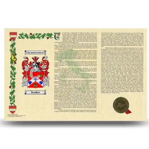 Desideri Armorial History Landscape Style
