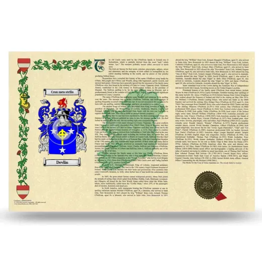 Devlin Armorial History Landscape Style
