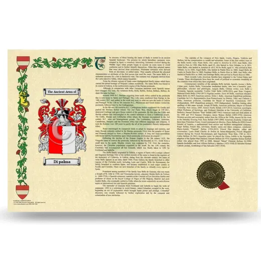 Di palma Armorial History Landscape Style