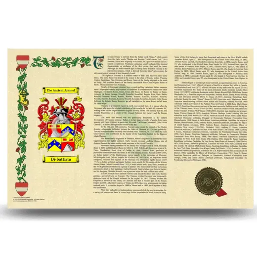Di-battista Armorial History Landscape Style