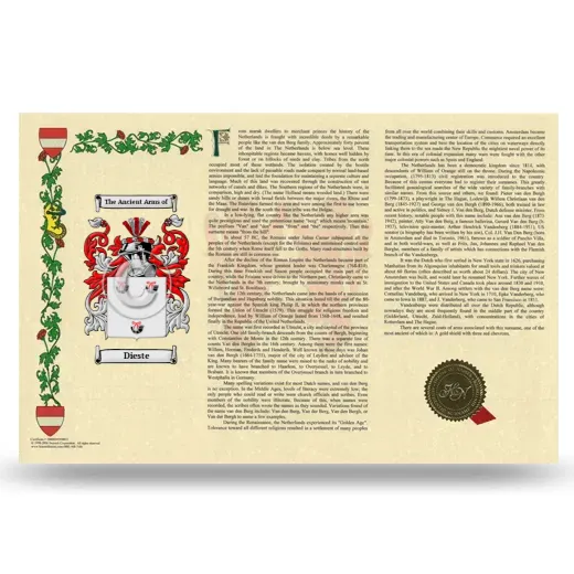 Dieste Armorial History Landscape Style