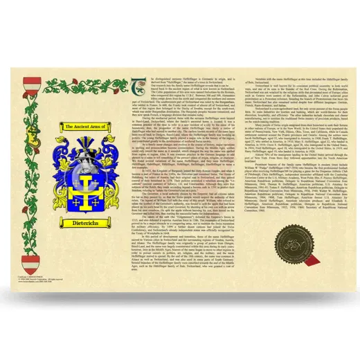 Dieterichs Armorial History Landscape Style