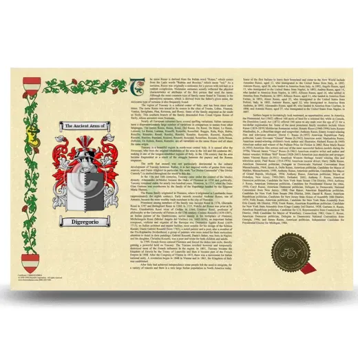 Digregorio Armorial History Landscape Style
