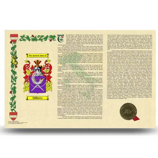 Diliberto Armorial History Landscape Style