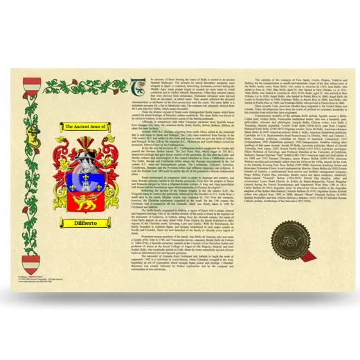 Diliberto Armorial History Landscape Style