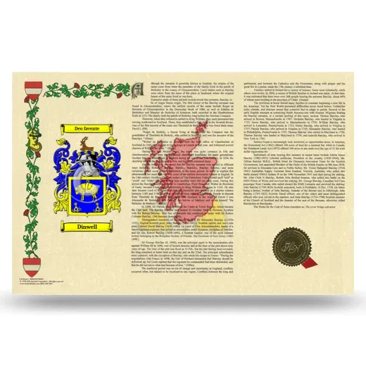 Dinwell Armorial History Landscape Style