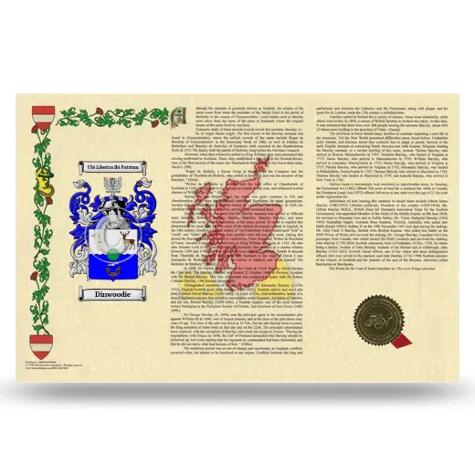 Dinwoodie Armorial History Landscape Style