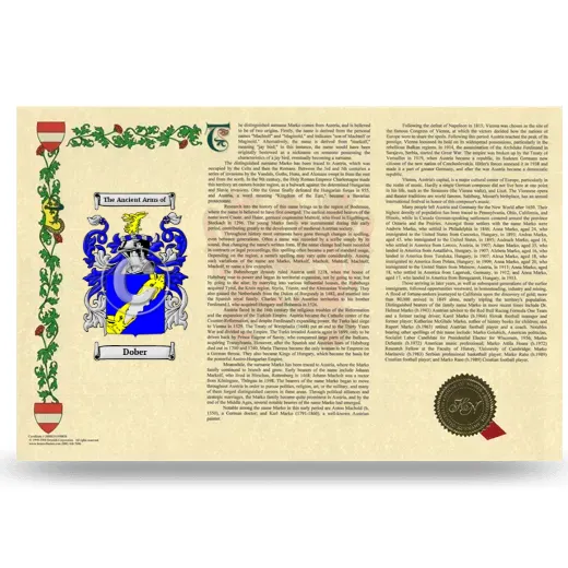 Dober Armorial History Landscape Style