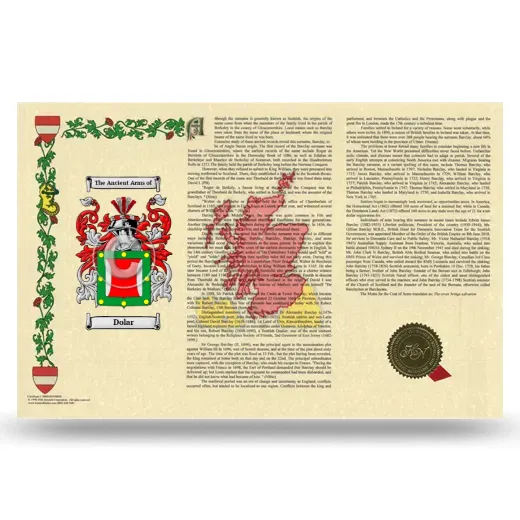 Dolar Armorial History Landscape Style