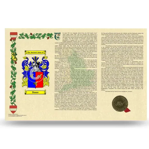 Doore Armorial History Landscape Style