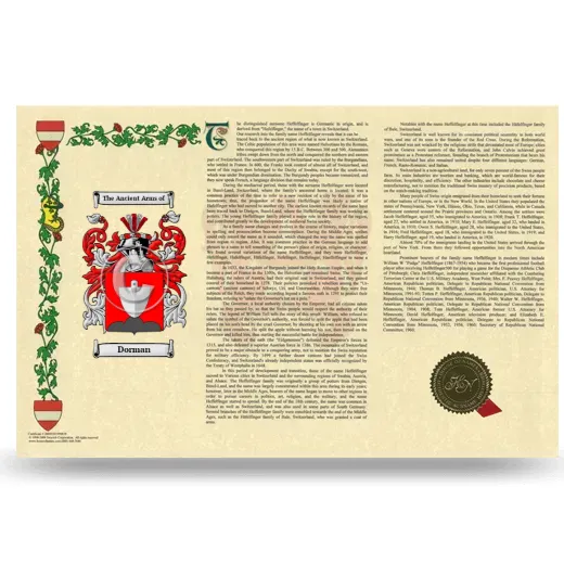Dorman Armorial History Landscape Style