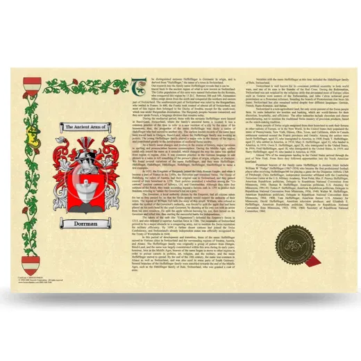 Dorrman Armorial History Landscape Style