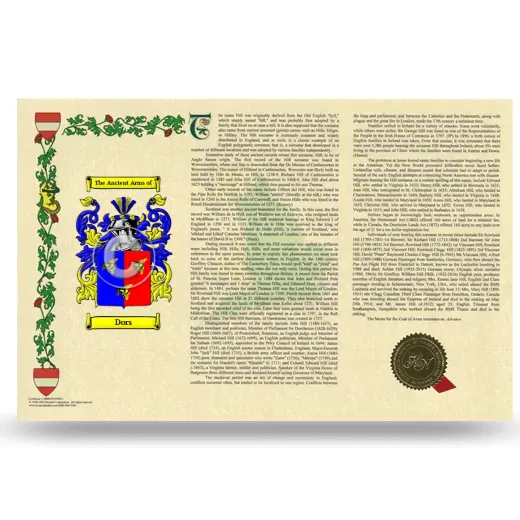 Dors Armorial History Landscape Style