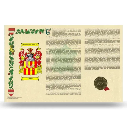 Doux Armorial History Landscape Style