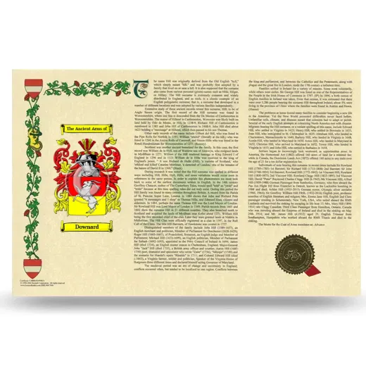 Downard Armorial History Landscape Style