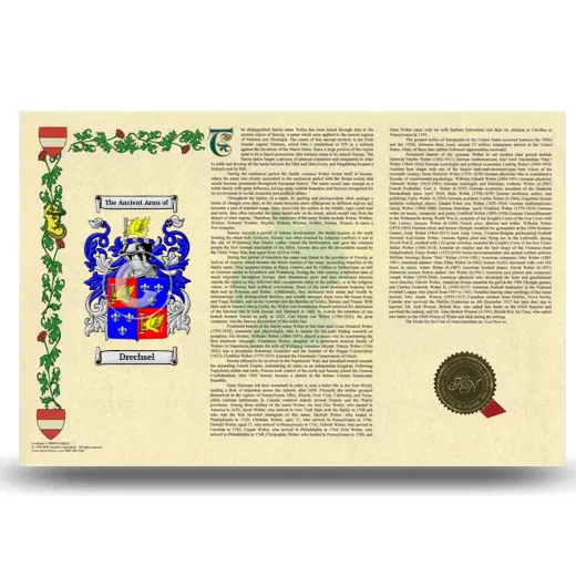 Drechsel Armorial History Landscape Style