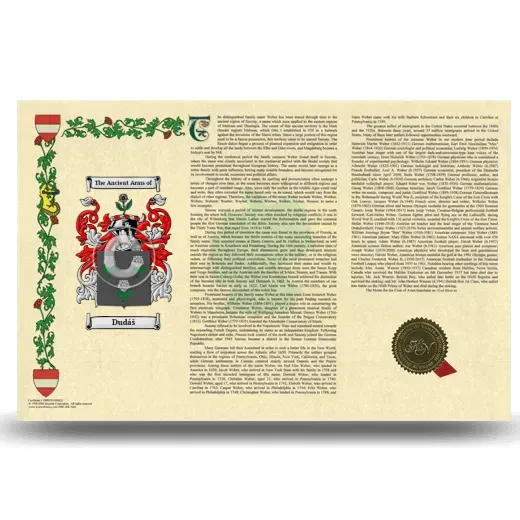 Dudáš Armorial History Landscape Style