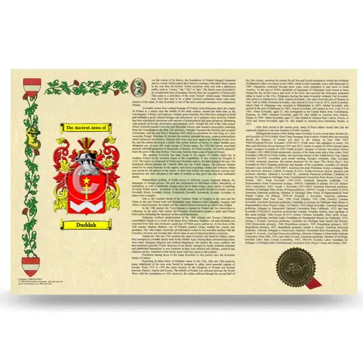 Duddak Armorial History Landscape Style