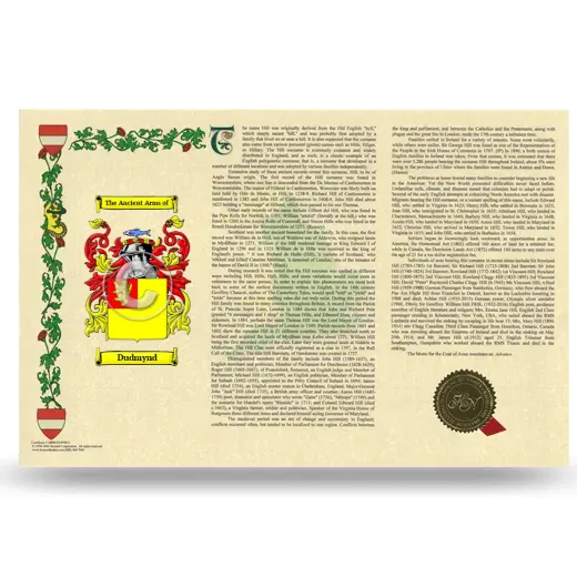 Dudmynd Armorial History Landscape Style