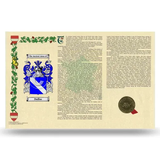 Duffus Armorial History Landscape Style