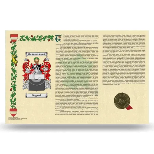 Dugand Armorial History Landscape Style