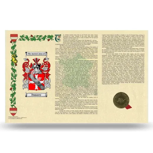 Dumarry Armorial History Landscape Style
